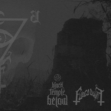 BLACK TEMPLE BELOW / FUOCO FATUO - s/t (Split 12")