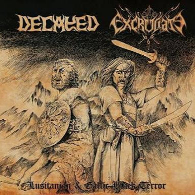 DECAYED / EXCRUCIATE 666 - Lusitanian & Gallic Black Terror (Split CD)
