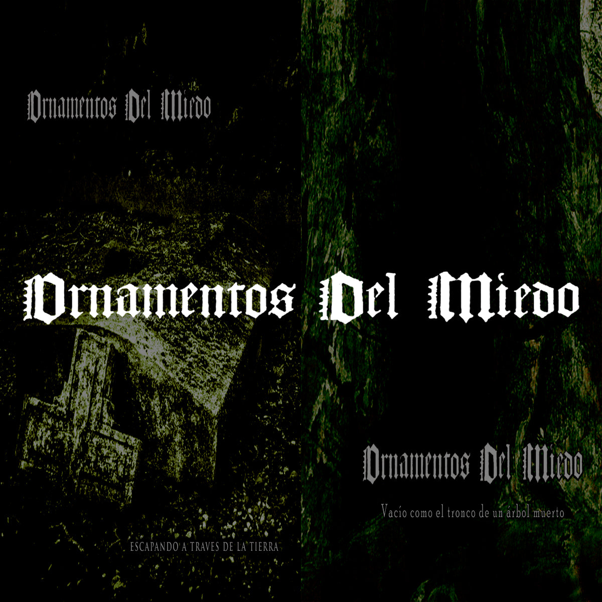 ORNAMENTOS DEL MIEDO - Escapadando A Traves De La Tierra + Vacio Como El Tronco De Un Arbol Muerto (2 x DigiCD Bundle)