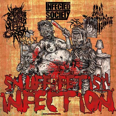 INFECTED SOCIETY / ANAL PENETRATION / V*P*O*A*A*W*A*M*C - Snuff Fetish Infection (Split DigiCD)