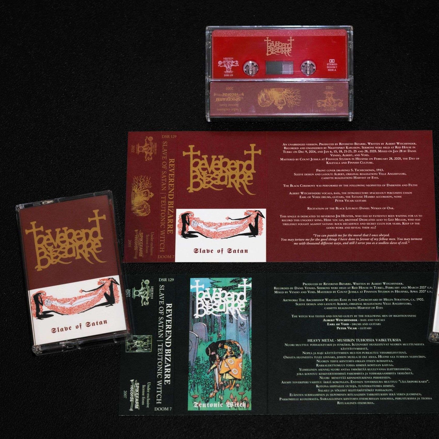 REVEREND BIZARRE - Slave Of Satan / Teutonic Witch (Tape)